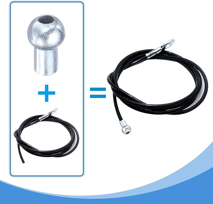 PATIKIL Cable Ball Stopper, 10pcs Gym Machine Accessories for 5mm Cable Fitness Equipment Wire Rope Port Joint Replacement Parts for Home Gym Machine, Silver