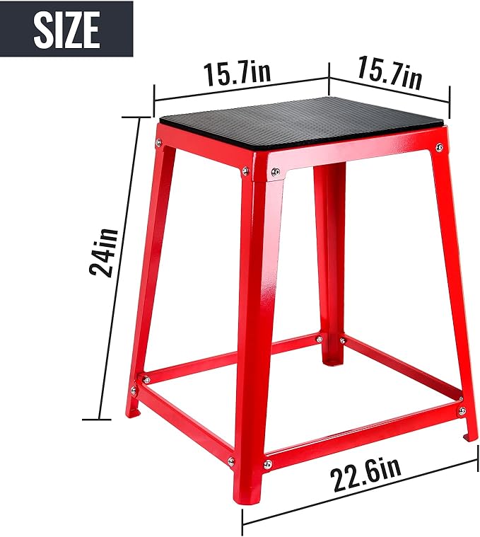 Plyometric Platform Box, Plyometric Box Jump Set for Home Gym Training, Crossfit, Conditioning, Strength Training (12/18/24/30 Inch)