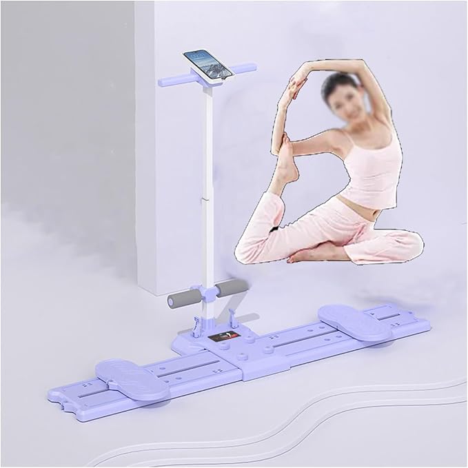 Ski Machine Leg Splitter Leg Strength Split Exerciser Foldable Skiing Exerciser Yoga Fitness Equipment for Use Core Strength Training Instrument(Counting Type,Sit-up)