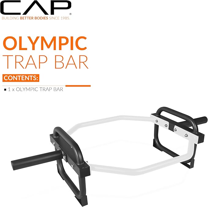 CAP Barbell Olympic Trap Bar and Shrug Bar for Deadlifts