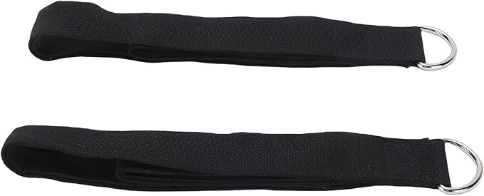 Keenso Double Loop Pilates Straps Adjustable Cotton with D Shaped Buckle, Perfect for Home Workouts and Muscle Training