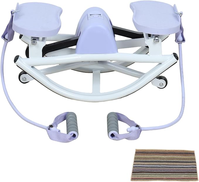 Lhanel Rock Stepper Side-Stepping Machine with Resistance Bands Low-Impact Balance Training Women's Home Fitness Equipment