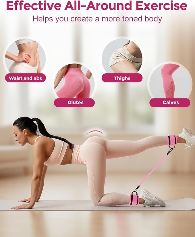 Home Pilates Essentials Kit for Women, Magic Circle Pilates Equipment Ring and Ball Set, 6 Resistance Bands Workout Guide Video for 28 Day Pilates Essential Challenge Starter Kit for Beginners