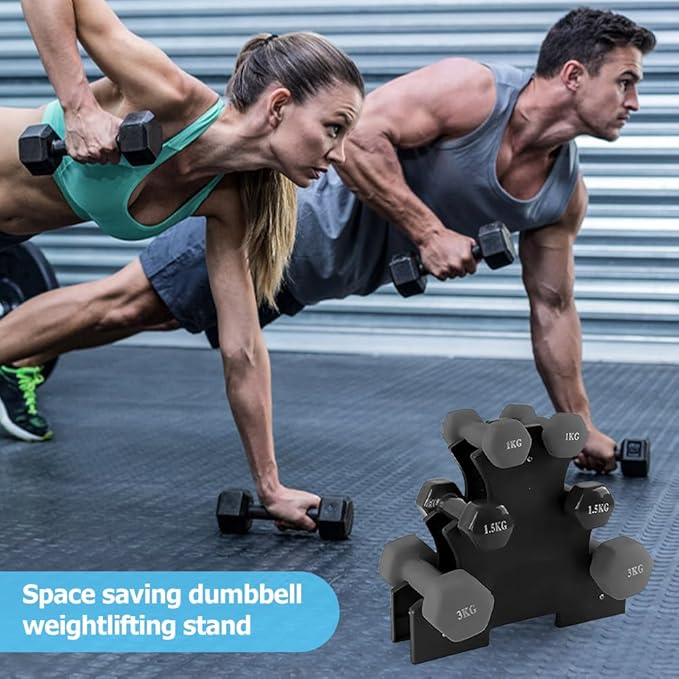 Dumbbell Rack Stand Only, A-Frame Dumbbell Storage Rack with Handle, Tree Shape Compact Weight Hold, Multilevel Weight Storage Organizer for Home Gym Workout