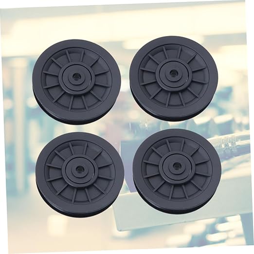4 Pcs Wearproof Pulley Wheel for Strength Training Equipment PA6 Material Replacement Parts for Cable Machine