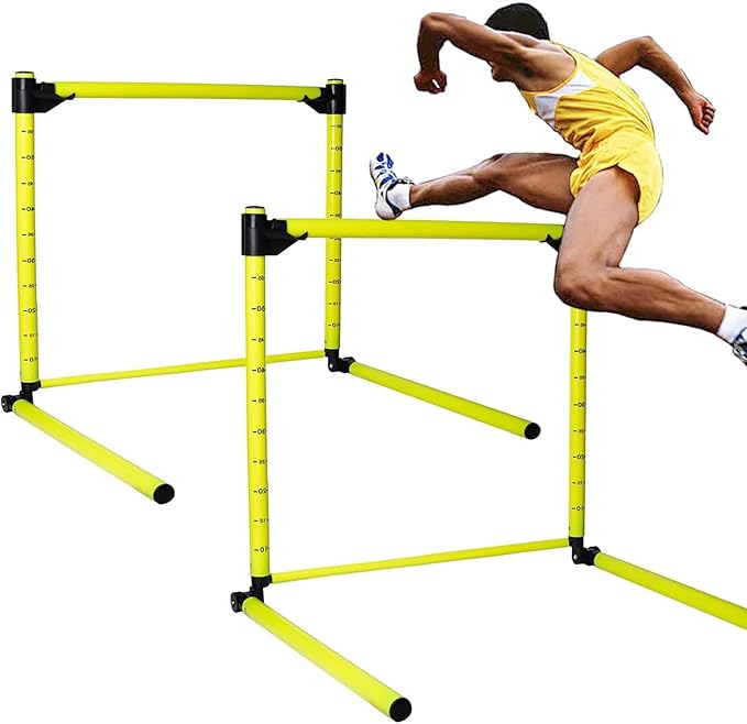 Hurdles Adjustable with Scale 23.62'' Detachable Agility Training Equipment for Track Soccer Football for Athletic Jumping Speed Drills
