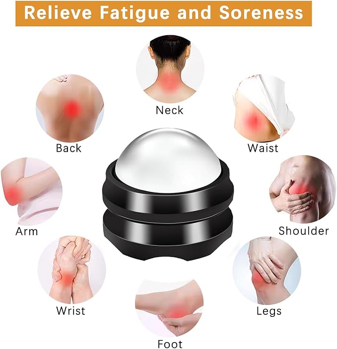 Massage Ice Roller Ball - Roller for Muscles Deep Tissue - Stays Cold for 6 Hours, Plantar Fasciitis Roller, Sports Fitness Relaxations Gift, Rapidly Relieve Muscle Pain and Tension