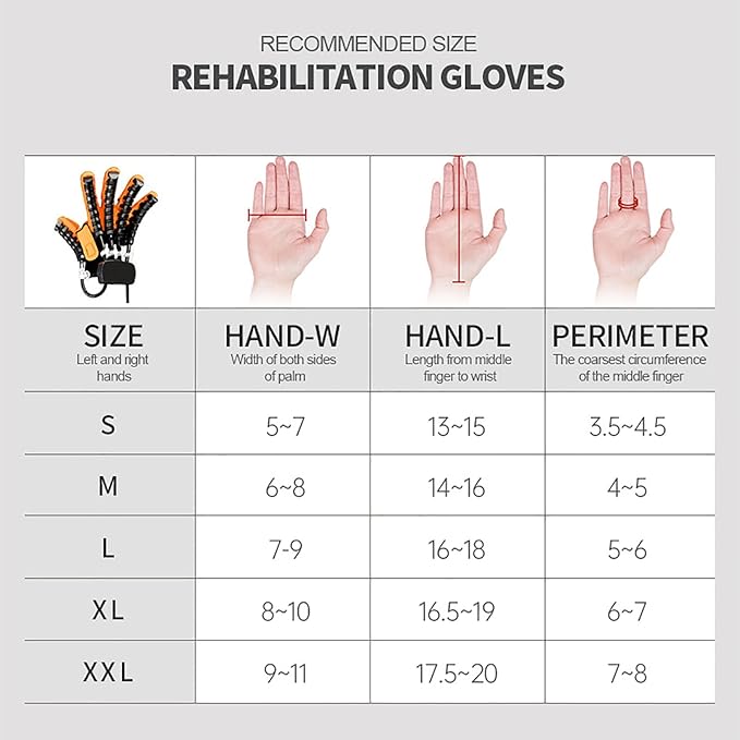 Rehabilitation Robot Gloves Hemiplegia Hand Stroke Recovery Equipment with 3 Training Modes, Robot Hand Glove Finger Trainer with Strength Adjustment