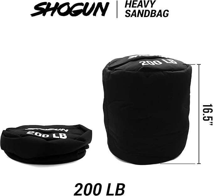 Shogun Sandbags for Working Out – Heavy Duty Workout Sandbag for Weight Training, Cross Training, Strongman, Fitness & Military Use – Adjustable Exercise Sand Bags for Full Body Training