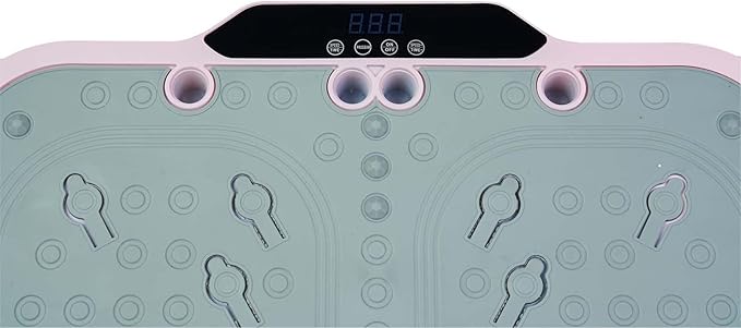 Vibration Plate Exercise Machines, 120 Speeds Whole Body Workout Equipment with Resistance Bands Handles, Vibrate Fitness Platform for Weight Loss, Fat Burning, for Women, Men, and Home Gym Exercise