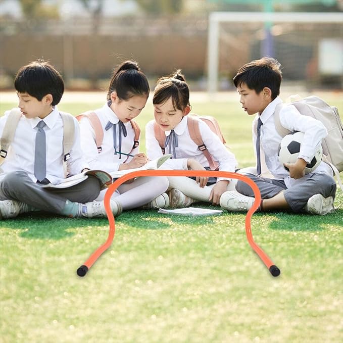 HANABASS 3pcs Sports Agility Hurdles for Boys and Girls Lightweight Plastic Training Equipment for Enhanced Coordination and Speed Development Soccer and Practice