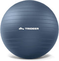 Trideer Exercise Ball for Yoga, Pilates & Fitness – Stability Ball Equipment for Home Gym & Office Chair, Core & Balance Training Accessories, Physical Therapy Equipment, Quick Pump Included, 5 Sizes