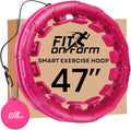 FIT ON FORM Infinity Weighted Hula Hoop for Adults Weight Loss, Smart Exercise Hola Circle Hoop for Women Abs Workout