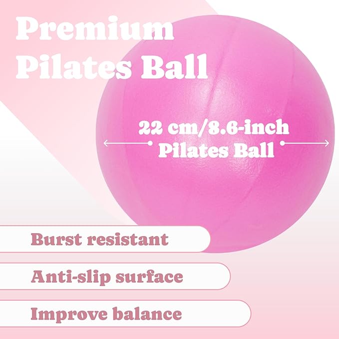 Pilates Board Workout Set for Home Gym, Foldable Pilates Reformer Board with Resistance Bands, Pilates Ring & Ball, Core Glutes Full Body Training Equipment