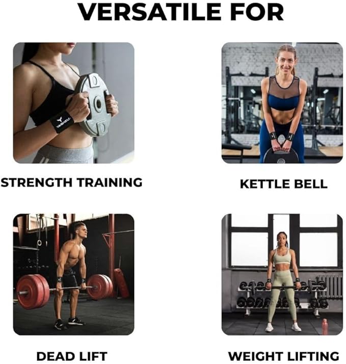 Wrist Wraps Weightlifting - Premium Quality Wrist Straps for Weightlifting,18 inch Weight Lifting Wrist Wraps, Heavy Duty Gym Wrist Wraps with Thumb Loop, Adjustable Wrist Support Wrist Strap