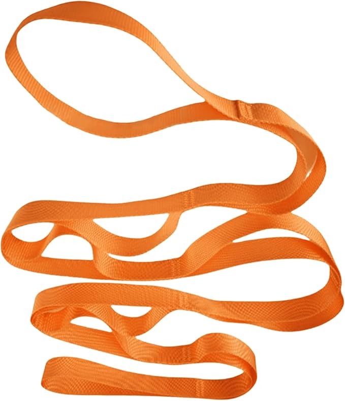 10 Loop Pilates Stretch Strap Not-Elastic Exercise Stretch Strap Stretching Strap Pilates Strap for Physical Therapies