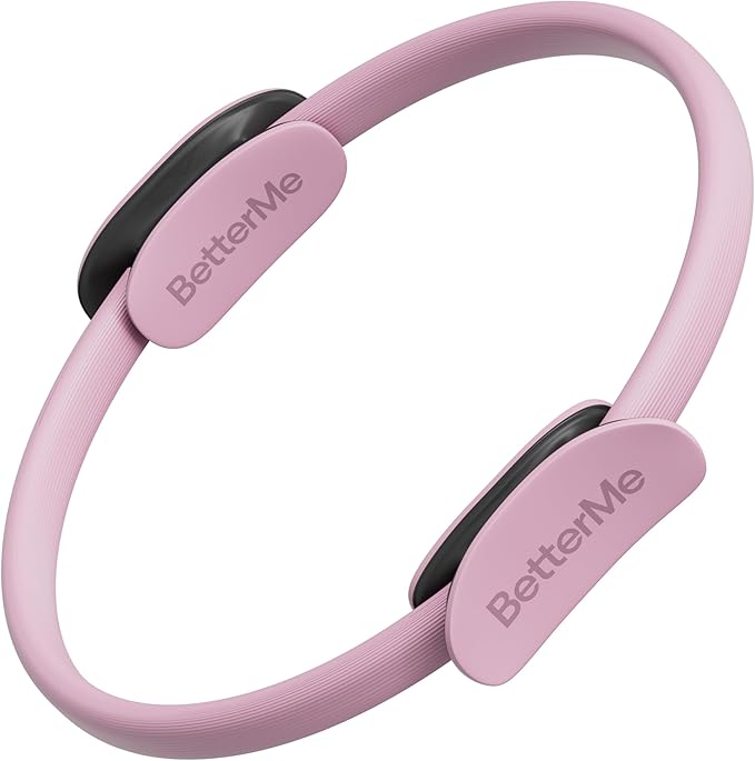BetterMe Toning Pilates Ring – Magic Circle Pilates Ring for Strength & Flexibility – 15 Inch Fitness Ring for Home Pilates & Yoga Workouts