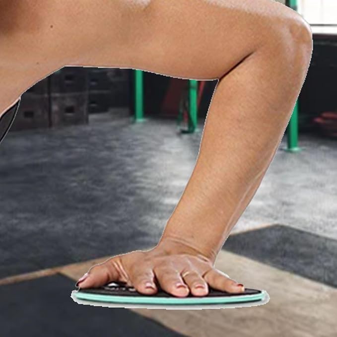 2Pcs Exercise Core Sliders, Portable ABS Dual Sided Exercise Sliding Gliding Disc Use On Wood Carpet Rug Tile for Gym Crossfit Yoga Dance