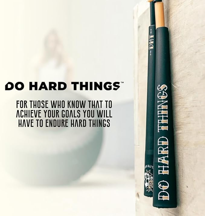 Elite Jumps - Do Hard Things Edge Beaded Jump Rope - For All Ages - Durable & Lightweight - 10ft Long Adjustable Rope - Tangle-Free - Shatterproof 1” Beads - Long Edge Handles