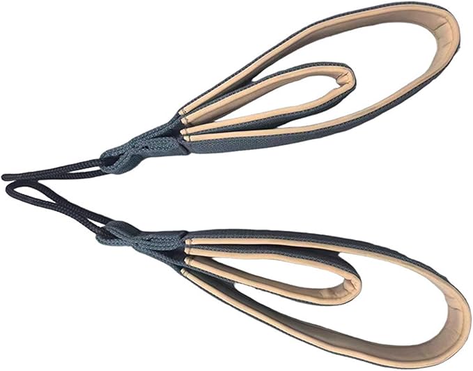 2x Pilates Double Loop Straps for Reformer Exercise Equipment Gym Nonslip Comfortable Grip Multifunctional for Workout Adults