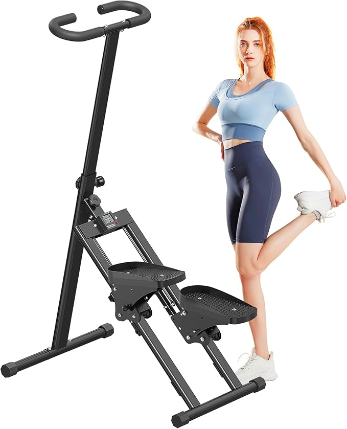 Stair Stepper for Home,Stair Climber Foldable,Large Pedal Vertical Climber Machine for Full-Body Workout,Steppers for Exercise at Home with 300LBS Loading Capacity