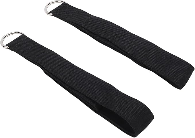 Keenso Double Loop Pilates Straps Adjustable Cotton with D Shaped Buckle, Perfect for Home Workouts and Muscle Training