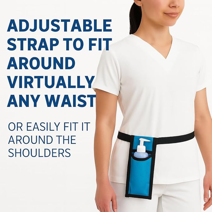 Royal Massage Oil Bottle Holster with Adjustable Strap – Hands-Free Waist or Shoulder Pouch for Therapists – Fits Most Pump Bottles – 8 Color Options - Bottle Not Included (Purple)