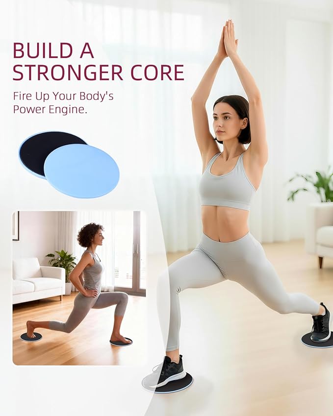 Abahub Pilates Ring Set, Home Workout Pilates Equipment, 14”Magic Circle, Yoga Ball, Resistance Bands, Sliding Disks, Socks, Fascial Ball, Workout Guide & Bag, Blue Set