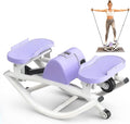 Rock Stepper for Exercise at Home, Lateral Rocking Stepper with Digital Counter & Resistance Bands, 330 LBS Weight Capacity & Low Impact, Ski Machine Full Body Workout Equipment