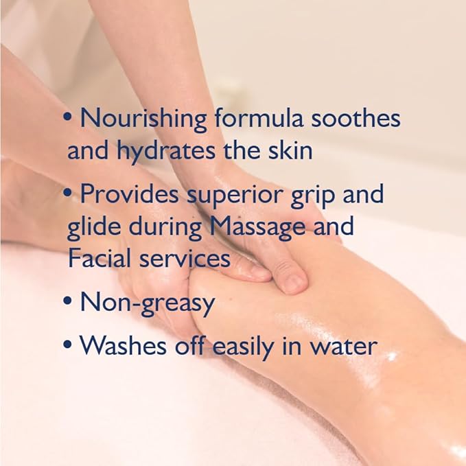 Hydro 2 Oil Unscented Massage Gel 3.4 fl oz - Water Dispersible Formula with Jojoba and Grapeseed Oil Enriched with Vitamin E