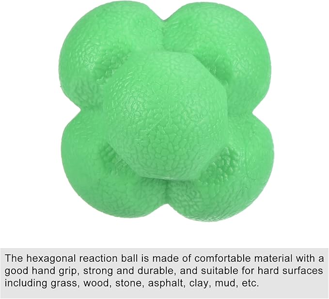 PATIKIL Bounce Reaction Balls, Coordination Training Ball Agility Trainer TPR High Difficulty, for Speed Reflex