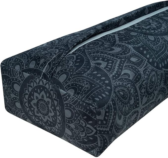 yogadesignlab | The Yoga Bolster | Comfortable, Supportive Eco-Friendly Luxury Yoga Cushion | Recycled Plastic Bottle Microfiber | Natural Cotton, Foam Filling