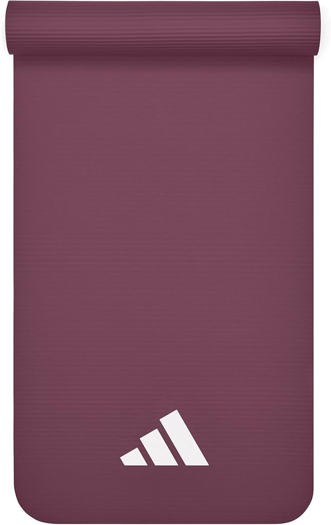 adidas Fitness Mat - Lightweight - Non Slip Yoga Mat, 7mm or 10mm
