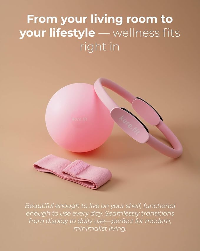 Pilates Kit for Women – Home Pilates Equipment Set with Ring, Ball & Resistance Bands | Pilates Starter Kit with Accessories in Gift Box
