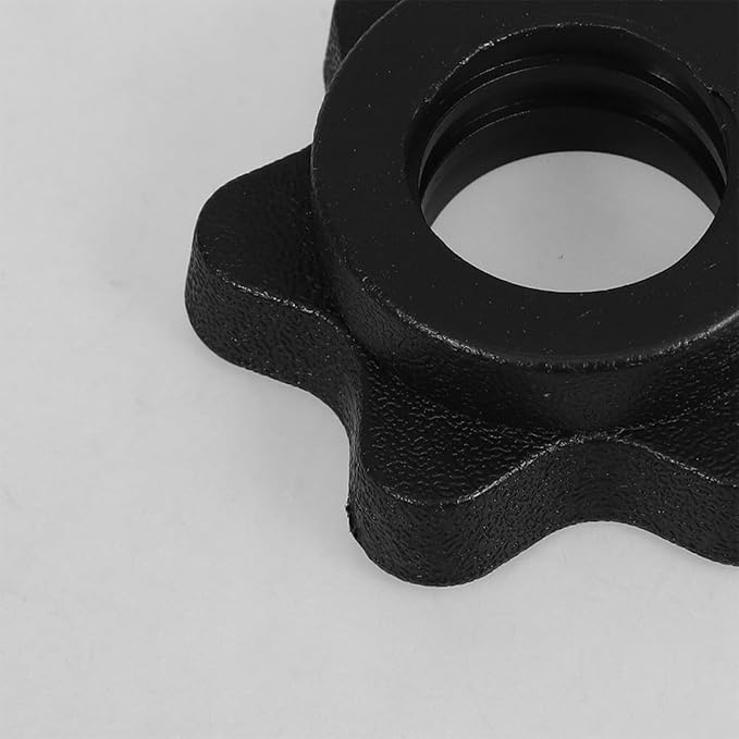Totority 10pcs Dumbbell Fastener Plastic Six-Sided Nut Locking Weight Holders 25mm for Home Fitness Strength Training Equipment