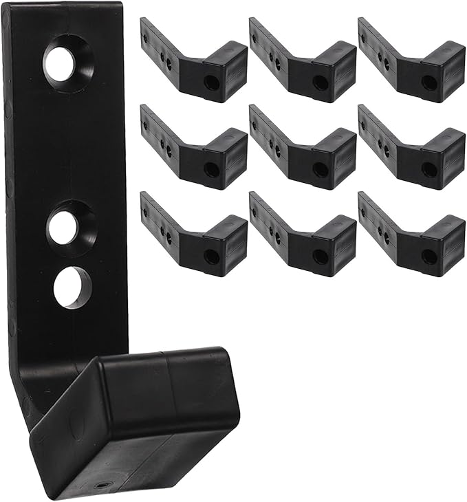 GANAZONO 10pcs Barbell J Hooks for Squat Rack Heavy Duty Pa/pp Plastic Barbell Holder Gym Storage Attachments Fitness Equipment Rack Accessories for Home Gym Strength Training