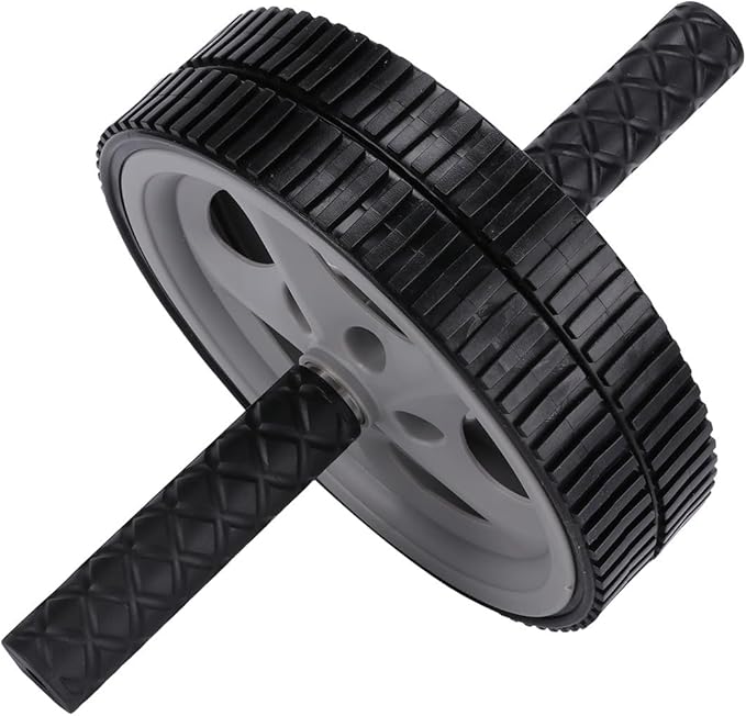 Portable Dual Wheel Ab Roller Wheel for Core Strengthening with Non-slip Handles Home Abdominal Workout Equipment for Men and Women