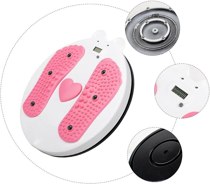 SUPVOX Rotating Waist Twist Board Fitness Plate with Magnetic Resistance and Foot Massage for Home Ab Exercise