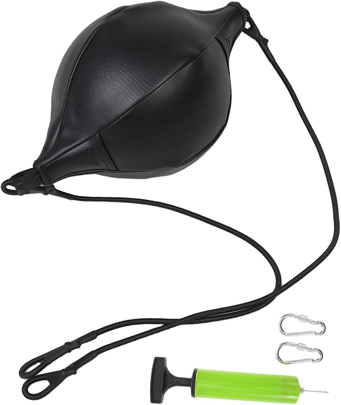 1Set Heavy Duty PU Speed Punching Ball Boxing Reaction Ball for Space Saving Training Durable Hanging Design for Martial Arts Fitness and Relief