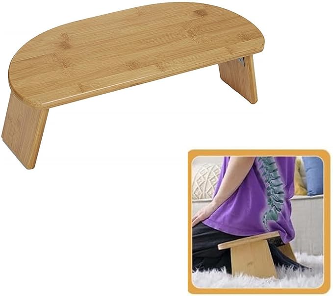 19.5in Portables Bamboos Seat Meditations Benches Postures Stool for Versatiles Use