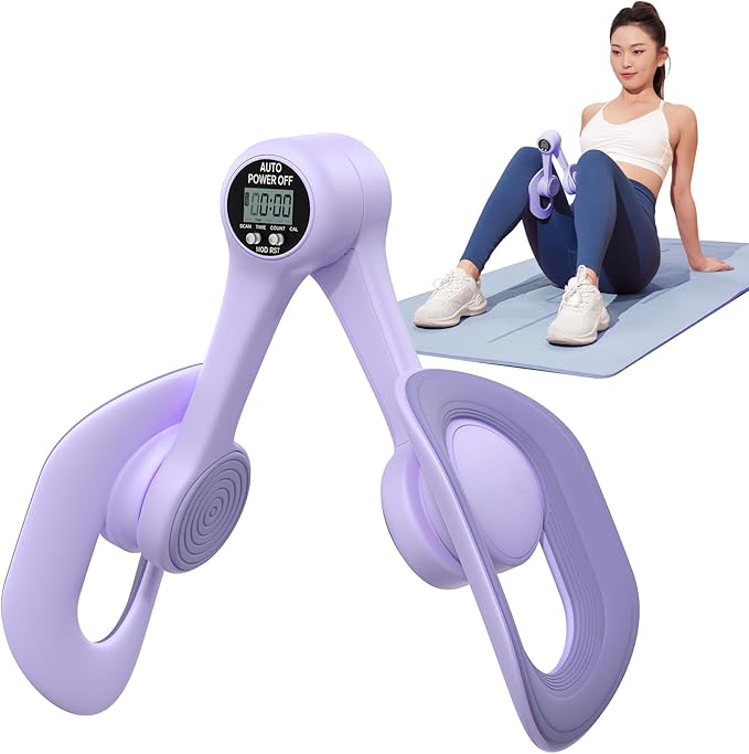 MERACH Thigh Trainer, Pelvic Floor Exercise Devices with Display Counter, Inner Thigh Exerciser for Women, Home Fitness Equipment for Hip/Leg/Butt