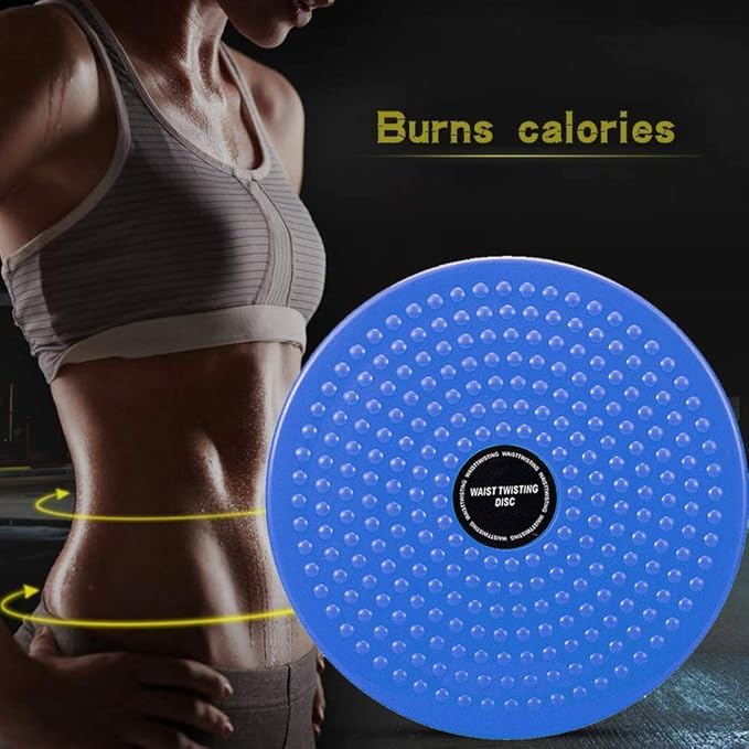 Twisting Waist Disc, Body Shaping Twisting Boards Waist Aerobic Exercise Fitness Slim Machine Rotating Board Female Twister Exercise Sports Equipment (Big Round Beads(Black))