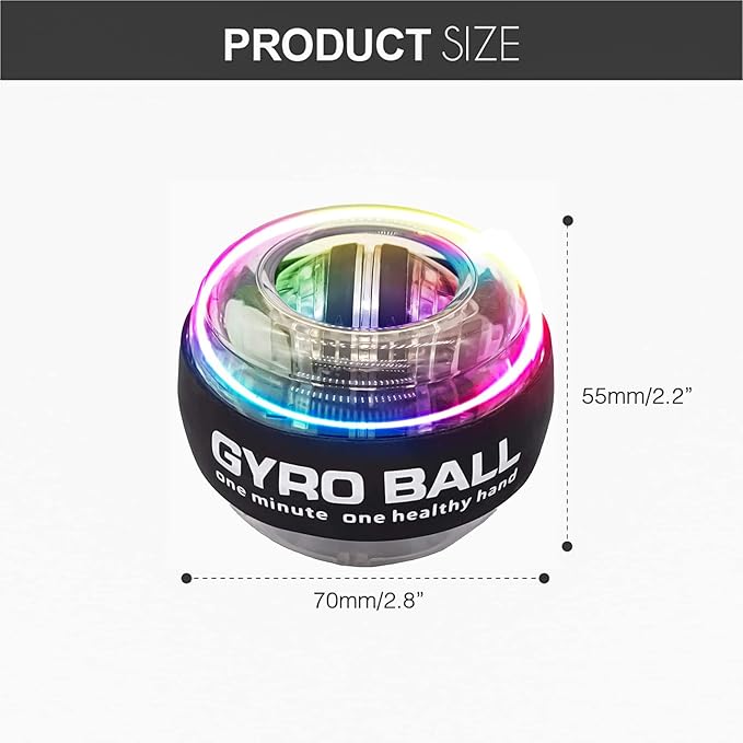 Wrist Strengthener Ball Forearm Exerciser Auto-Start Wrist Gyro Ball, Lotorr Ball Used to Strengthen Arms, Fingers, Wrist Bones and Muscles