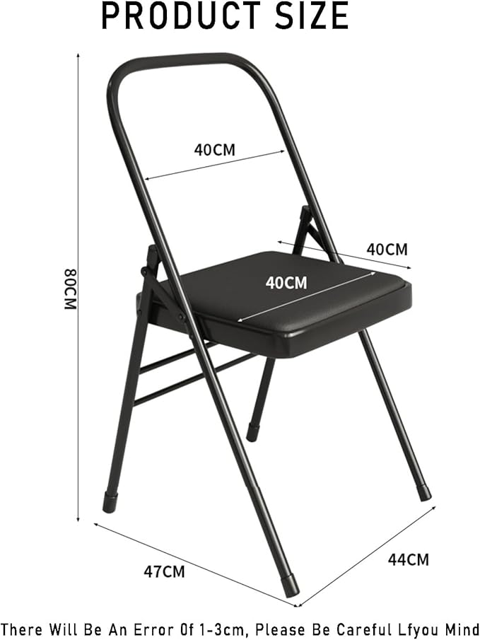 Yoga Chair,Gymnasium Auxiliary Equipment Home,Metal Pilates Assist,for Indoor and Outdoor Studio(White)