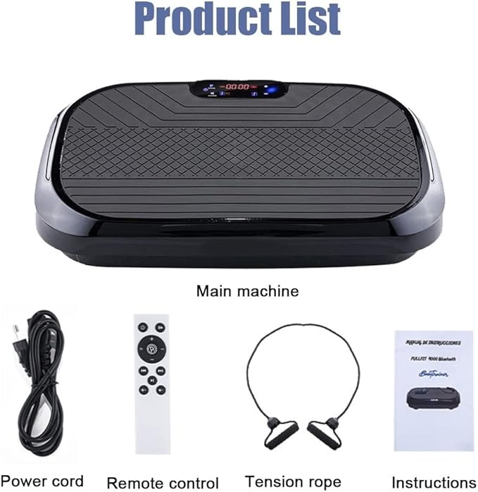 Fitness Vibration Plate Exercise Equipment Whole Body Shape Exercise Machine Vibration Platform Fit Massage Workout Trainer,Max User Weight 330lbs