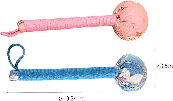 Traditional Moxa Stick Massager - Handheld Mugwort Massage Hammer for Pain Relief, Muscle Relaxation, Acupressure - Ergonomic Grip with US Design Patent (Blue, Pink)