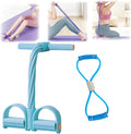 3 in 1 Resistance Bands with Handles, 8 Tube Pedal Resistance Device-Detachable and Adjustable, Fashion Puller Exercise, Multifunction Tension Rope for Strength Training