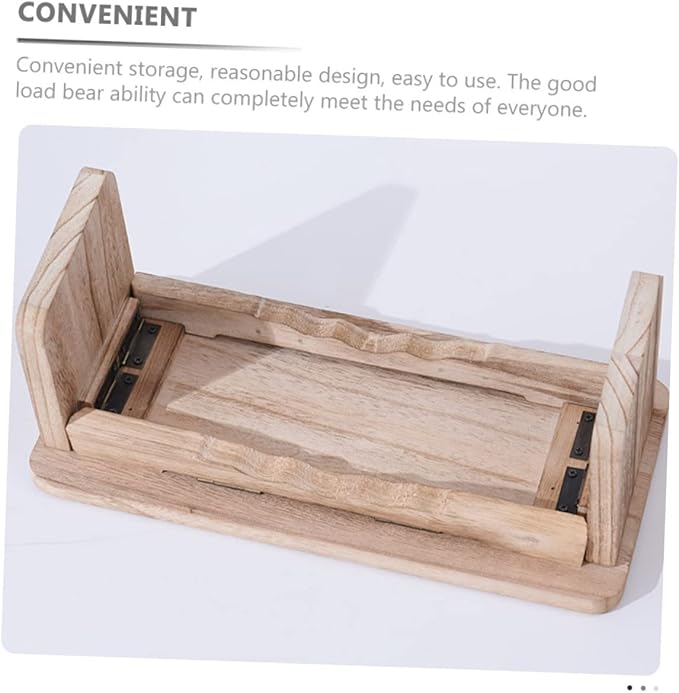 TOYANDONA Meditation Bench Wooden Kneeler Seat Stool for Prayer Non-Slip Zen Stool