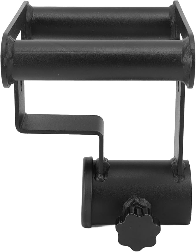 T Bar Row Platform, T Bar Row Attachment with V Bar Landmine Handle, Iron Barbell Accessory for Home Gym, Compact Portable Strength Training Equipment with Safety Lock for Upper Bo
