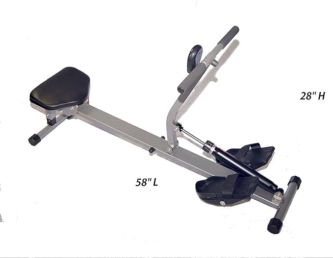 X-Factor Regatta Rowing Machine Pro Rower Adjustable 12 Level Hydraulic Full Body Cardio Glider Motion Exercise Workout Machine w Monitor